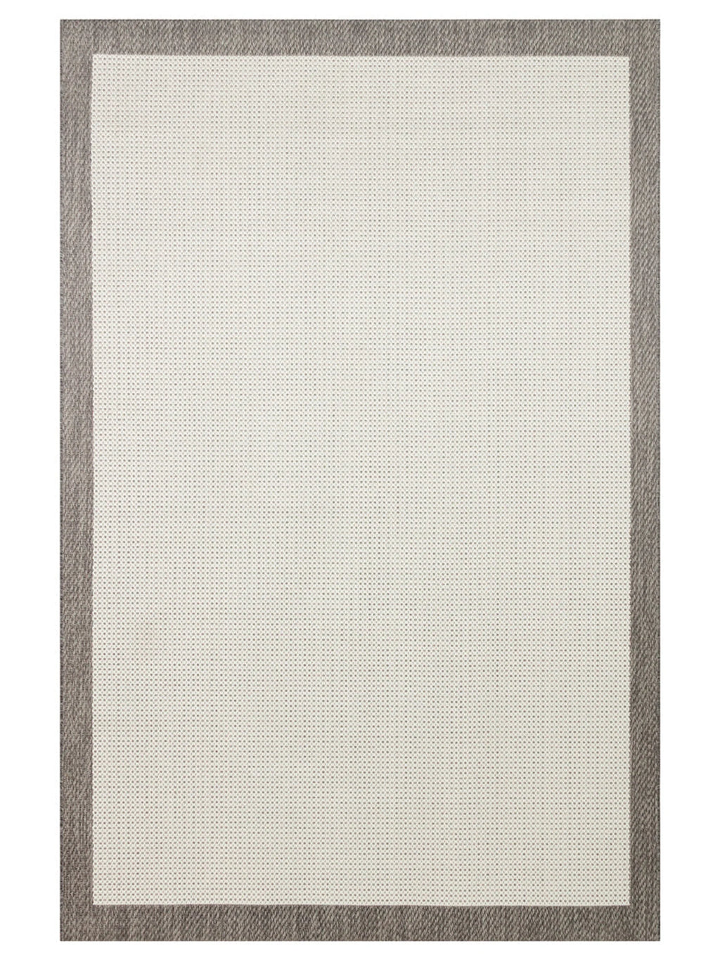 Alfa Serisi Makinede Yıkanabilir Beyaz/Gri Sisal Halı NX-10