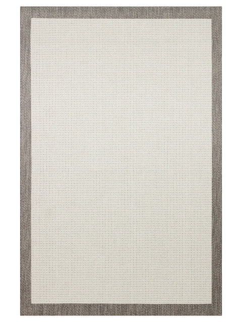 Alfa Serisi Makinede Yıkanabilir Beyaz/Gri Sisal Halı NX-10