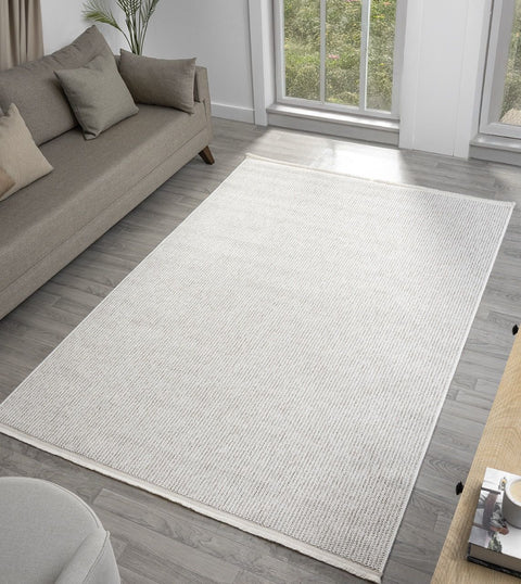 Clam Serisi Bukle Dokuma Modern Ekru/Bej Renk Halı EH-5402