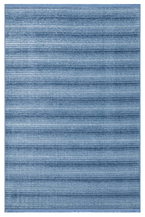 Mercan Serisi Mavi Renk Makinede Yıkanabilir Kilim NX-3031