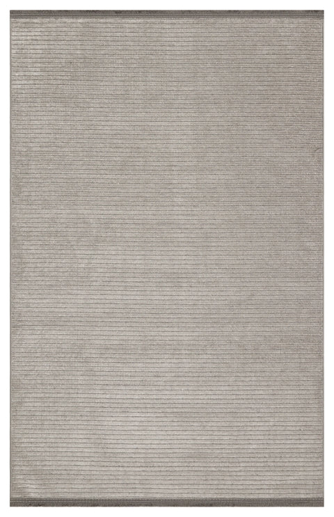 Mercan Serisi Açık Gri Renk Makinede Yıkanabilir Kilim GH-8435
