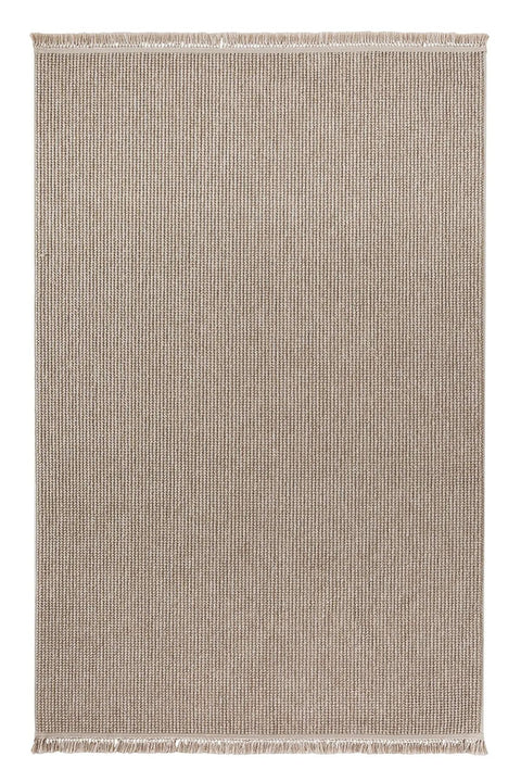 Clam Serisi Bukle Modern Bej Renk Halı NX-3008B