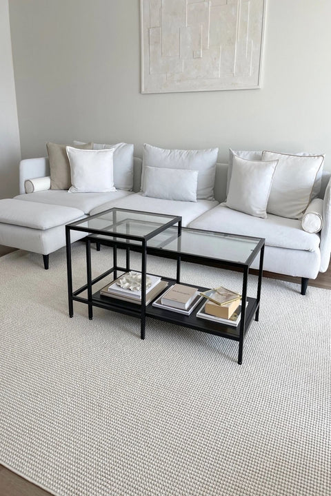 Clam Serisi Bukle Modern Ekru Renk Halı NX-3008K