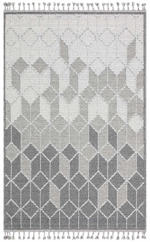 Nordic Serisi Gri Renk Kolay Temizlenebilir Modern Halı TH-83