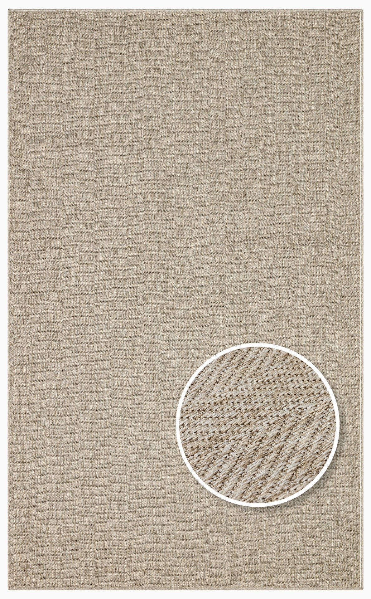 Avina Serisi Bej Kolay Temizlenebilir Sisal Halı EH-50