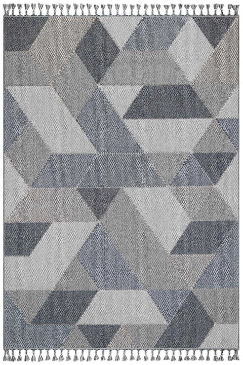 Nordic Serisi Gri Renk Kolay Temizlenebilir Modern Halı TH-74