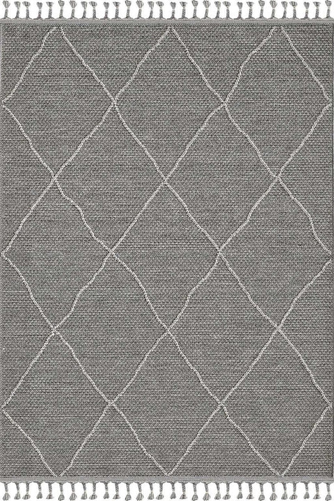 Nordic Serisi Gri Renk Kolay Temizlenebilir Modern Halı TH-81