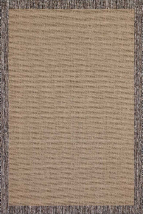 Alfa Serisi Makinede Yıkanabilir Bej/Kahve Sisal Halı NX-39