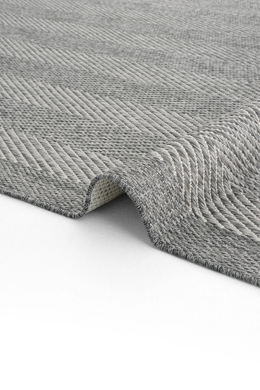 Alfa Serisi Makinede Yıkanabilir Gri/Antrasit Sisal Halı NX-08