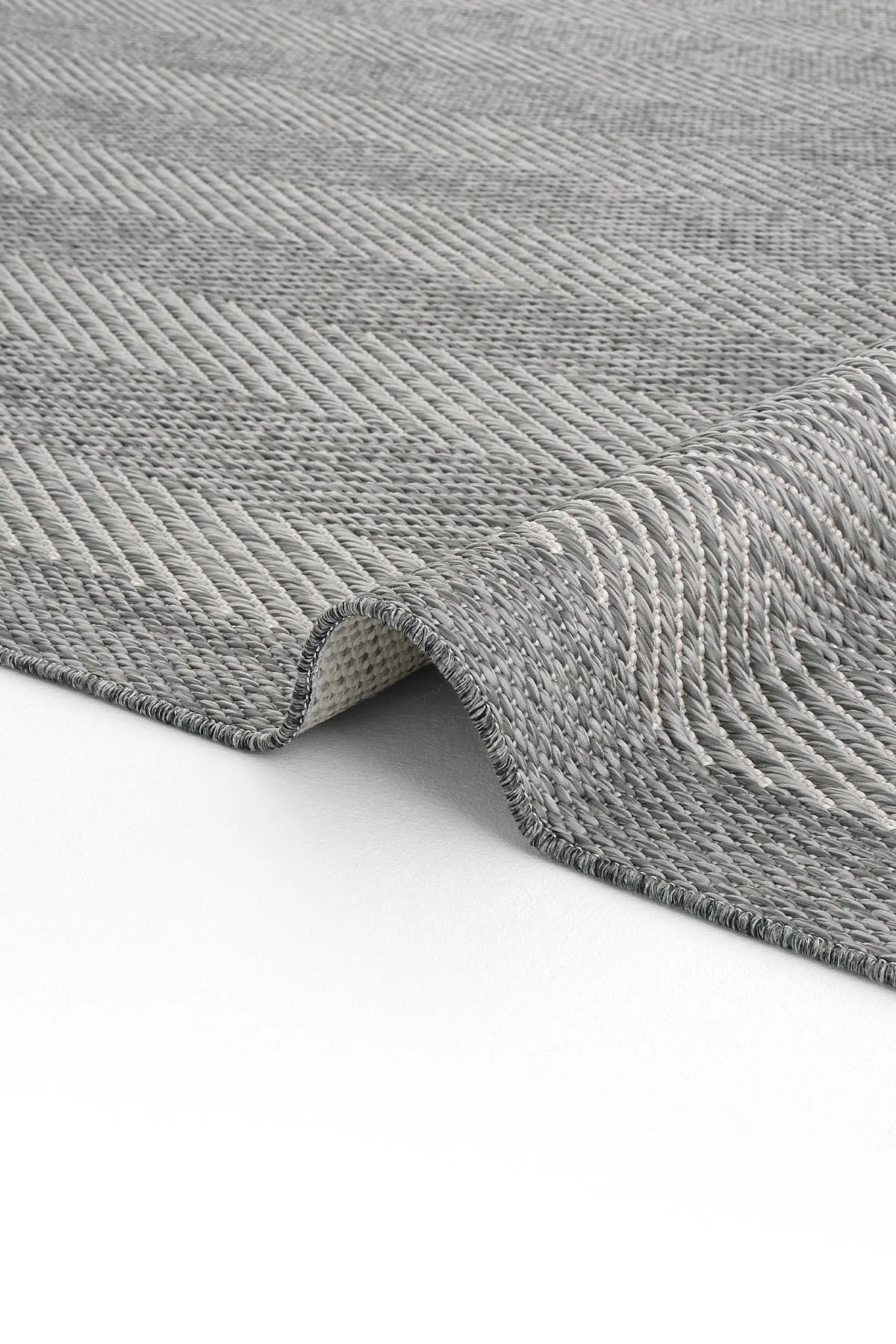 Alfa Serisi Makinede Yıkanabilir Gri/Antrasit Sisal Halı NX-08