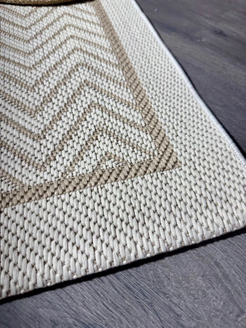 Alfa Serisi Makinede Yıkanabilir Ekru/Bej Sisal Halı NX-31