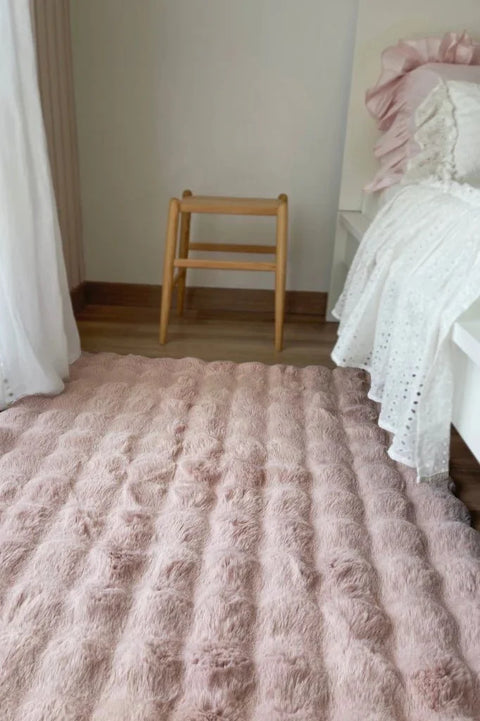 Cloud Serisi Makinede Yıkanabilir Yüksek Kalite Pudra Peluş Halı NX-110