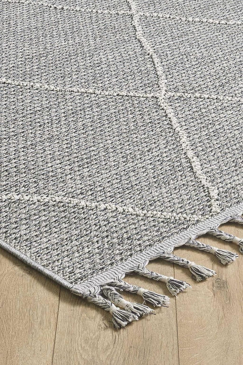 Nordic Serisi Gri Renk Kolay Temizlenebilir Modern Halı TH-81