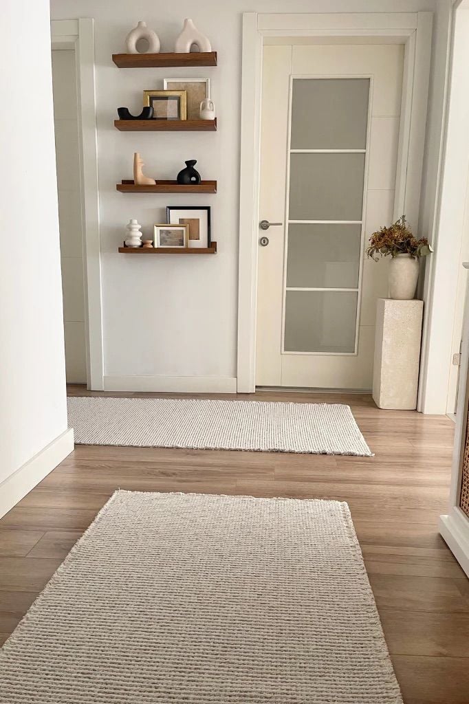 Norge Serisi Yumuşak Dokulu Bej Renk Yeni Nesil Halı AP-7412