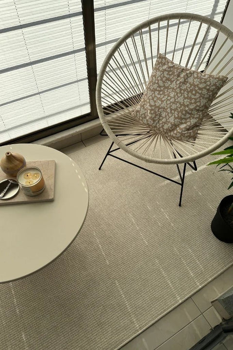 Norge Serisi Yumuşak Dokulu Krem Renk Yeni Nesil Halı AP-2411