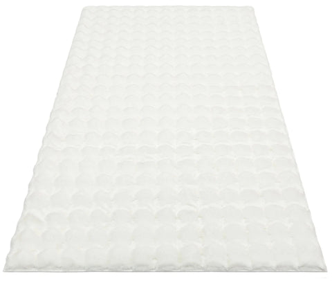 Cloud Serisi Makinede Yıkanabilir Yüksek Kalite Krem Peluş Halı NX-112