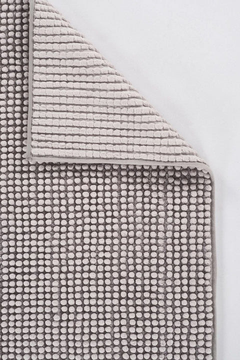 Cloud Serisi Makinede Yıkanabilir Gri Yumuşak Halı NX-122