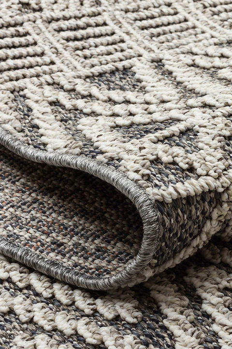 Nordic Serisi Gri Renk Kolay Temizlenebilir Modern Halı TH-90