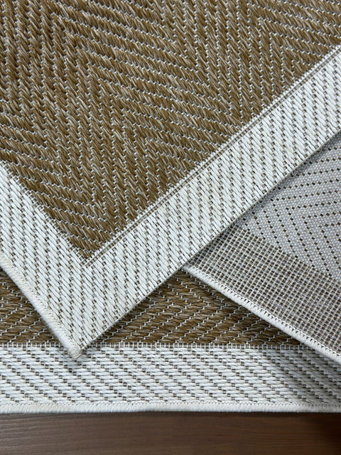 Alfa Serisi Makinede Yıkanabilir Ekru/Bej Sisal Halı NX-19