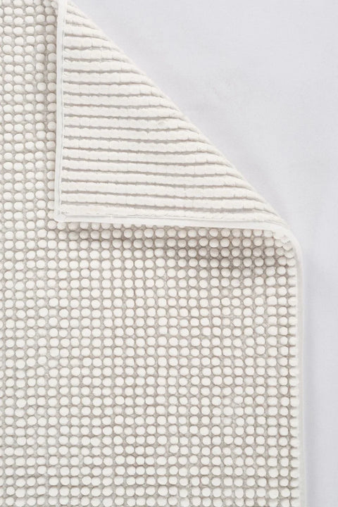 Cloud Serisi Makinede Yıkanabilir Beyaz Yumuşak Halı NX-124