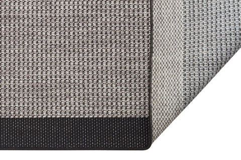 Alfa Serisi Makinede Yıkanabilir Gri/Siyah Sisal Halı NX-14