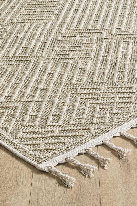 Nordic Serisi Bej Renk Kolay Temizlenebilir Modern Halı TH-87