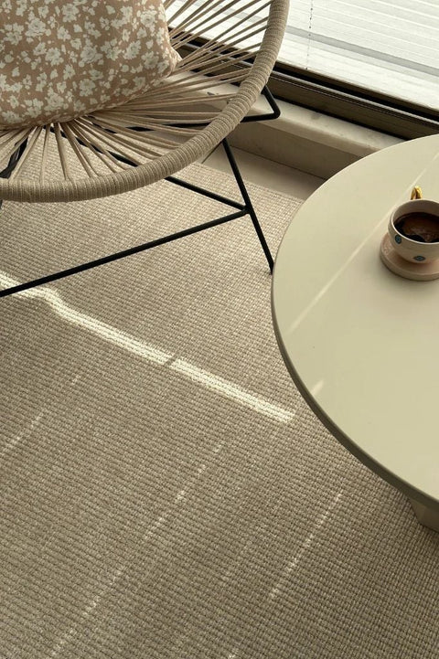 Norge Serisi Yumuşak Dokulu Krem Renk Yeni Nesil Halı AP-2411