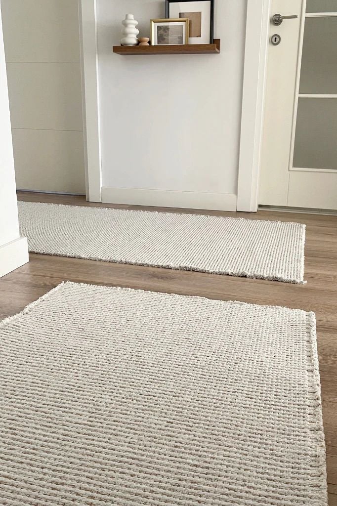 Norge Serisi Yumuşak Dokulu Bej Renk Yeni Nesil Halı AP-7412