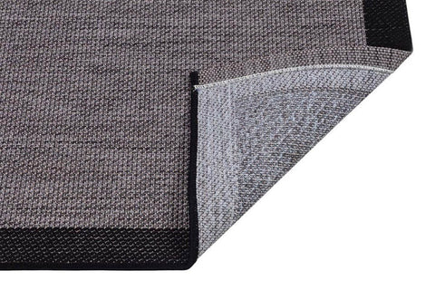 Alfa Serisi Makinede Yıkanabilir Gri/Siyah Sisal Halı NX-40