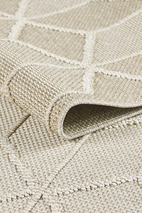 Nordic Serisi Bej Renk Kolay Temizlenebilir Modern Halı TH-82