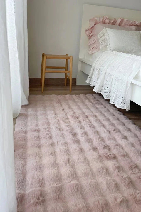 Cloud Serisi Makinede Yıkanabilir Yüksek Kalite Pudra Peluş Halı NX-110