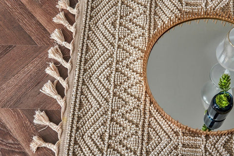 Nordic Serisi Bej Renk Kolay Temizlenebilir Modern Halı TH-89