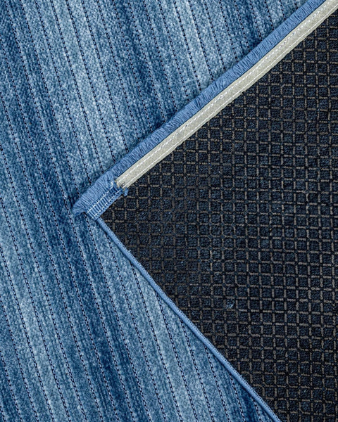 Mercan Serisi Mavi Renk Makinede Yıkanabilir Kilim NX-3031