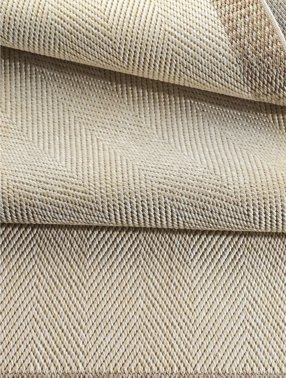 Alfa Serisi Makinede Yıkanabilir Bej/Vizon Sisal Halı NX-45