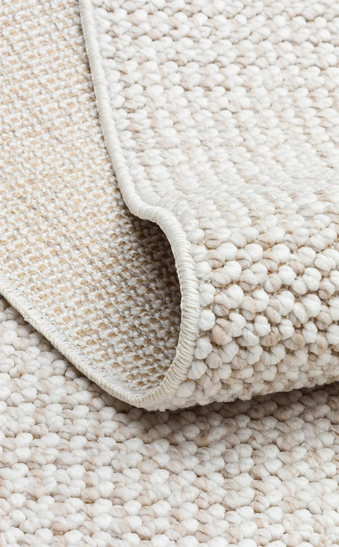 Clam Serisi Bukle Dokuma Modern Ekru/Bej Renk Halı EH-5402