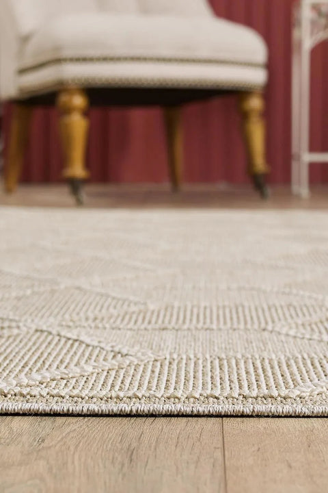 Nordic Serisi Bej Renk Kolay Temizlenebilir Modern Halı TH-82