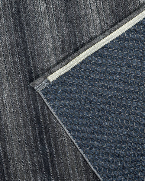 Mercan Serisi Antrasit Renk Makinede Yıkanabilir Kilim NX-3033