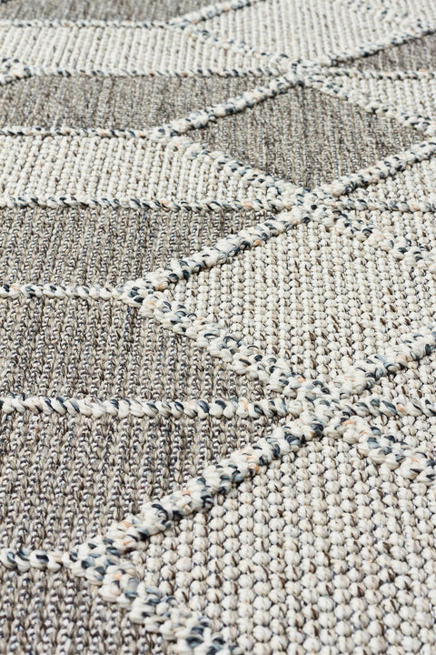 Nordic Serisi Gri Renk Kolay Temizlenebilir Modern Halı TH-83