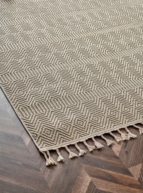 Nordic Serisi Bej Renk Kolay Temizlenebilir Modern Halı TH-78