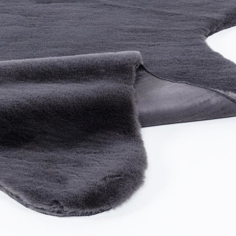 Cloud Serisi Makinede Yıkanabilir Yüksek Kalite Antrasit Peluş Halı NX-102
