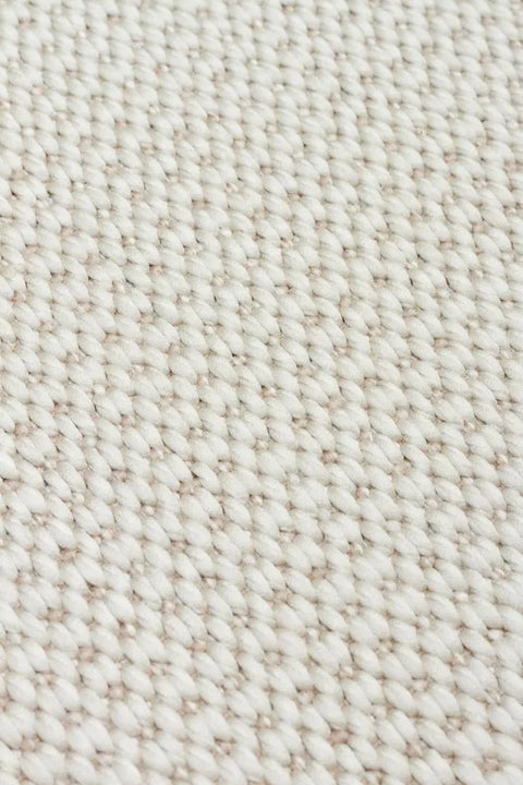 Alfa Serisi Makinede Yıkanabilir Ekru/Bej Sisal Halı NX-15