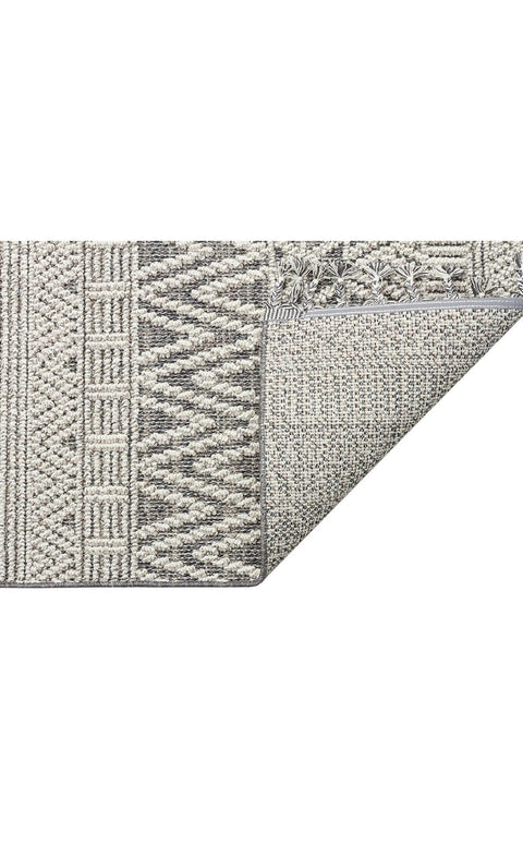 Nordic Serisi Gri Renk Kolay Temizlenebilir Modern Halı TH-90