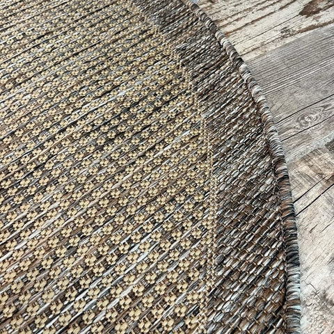 Alfa Serisi Makinede Yıkanabilir Bej/Kahve Sisal Halı NX-36