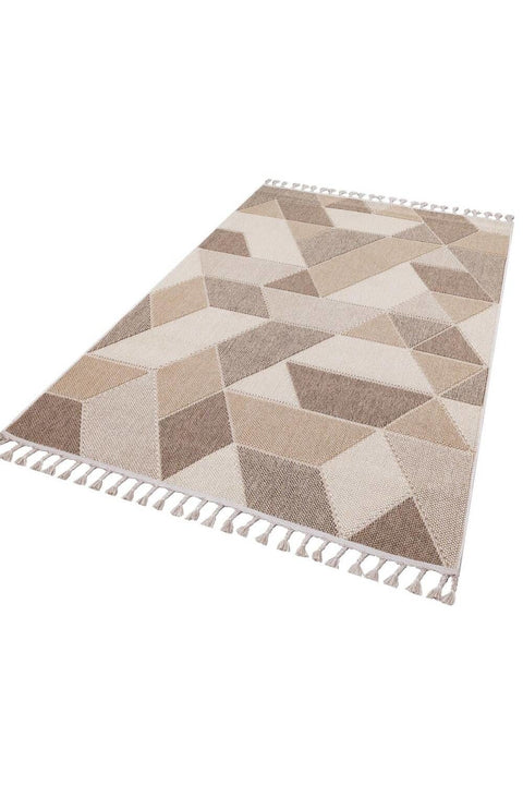 Nordic Serisi Bej Renk Kolay Temizlenebilir Modern Halı TH-75