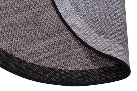 Alfa Serisi Makinede Yıkanabilir Gri/Siyah Sisal Halı NX-40