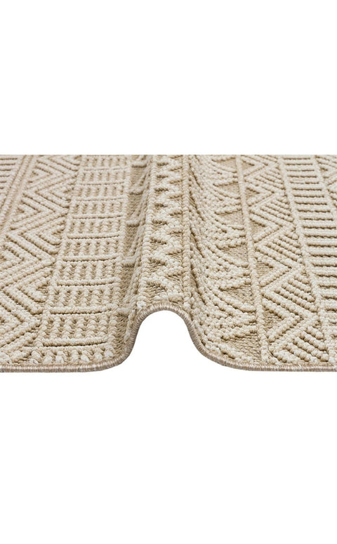 Nordic Serisi Bej Renk Kolay Temizlenebilir Modern Halı TH-89