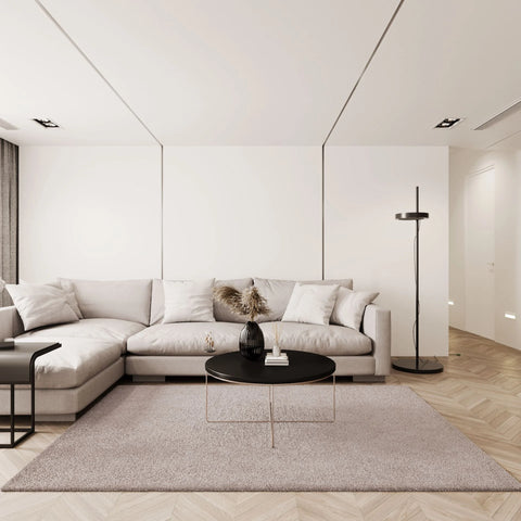 Cloud Serisi Bej Renk Yumuşak Shaggy Halı NX-126