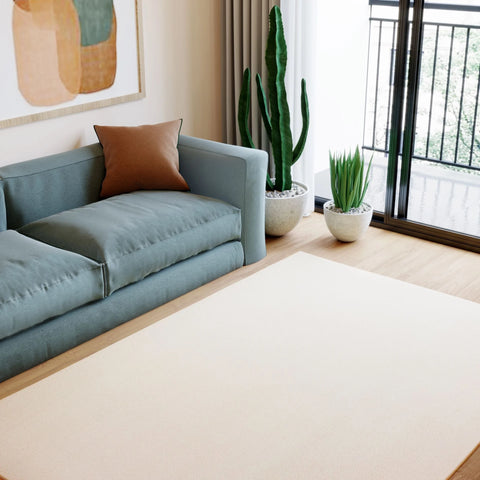 Cloud Serisi Krem Renk Yumuşak Shaggy Halı NX-128