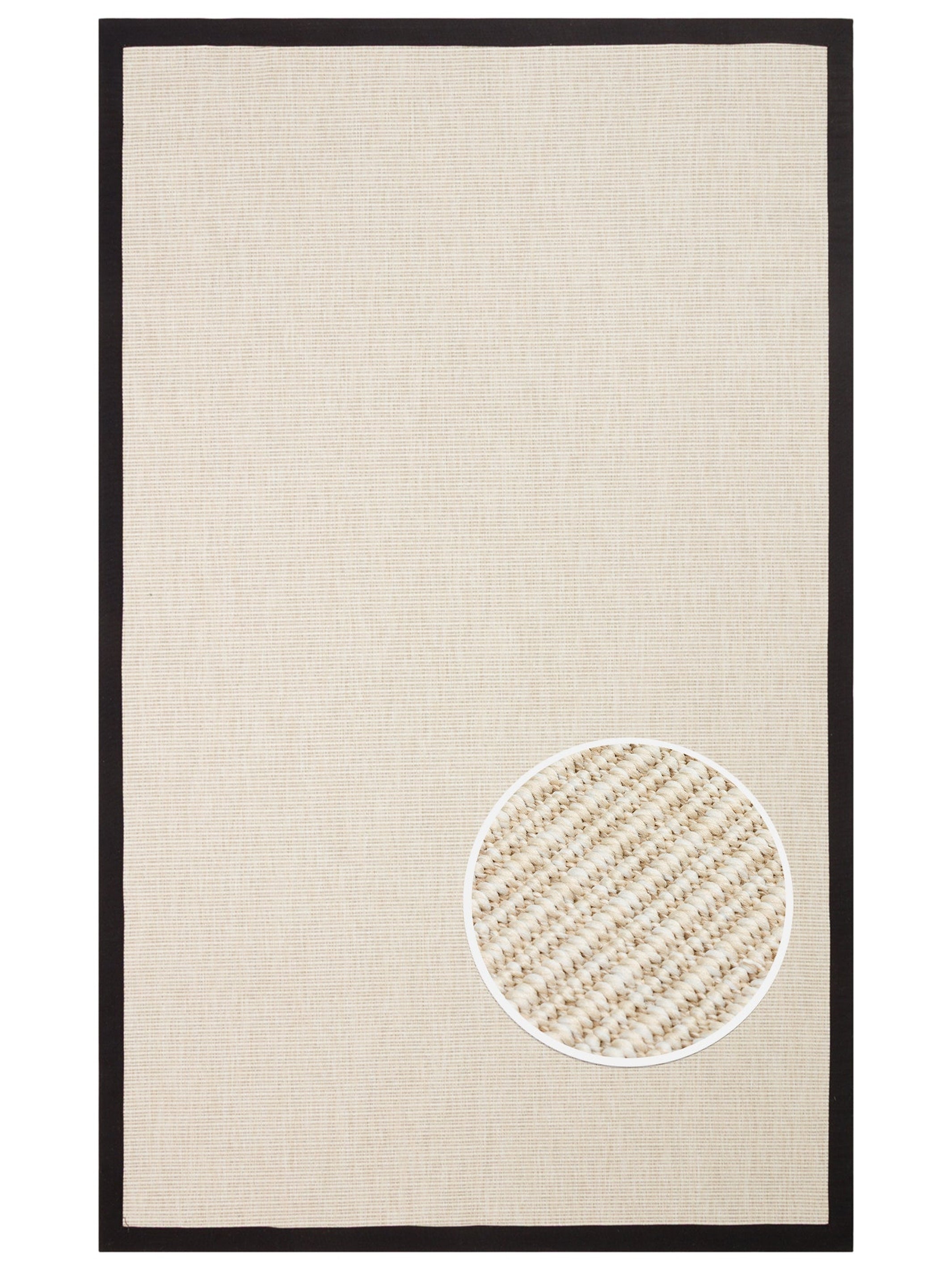 Dream Bordürlü İç ve Dış Mekan Kullanımına Uygun Hav Vermeyen Kolay Temizlenebilir Sisal Halı 2706CBB