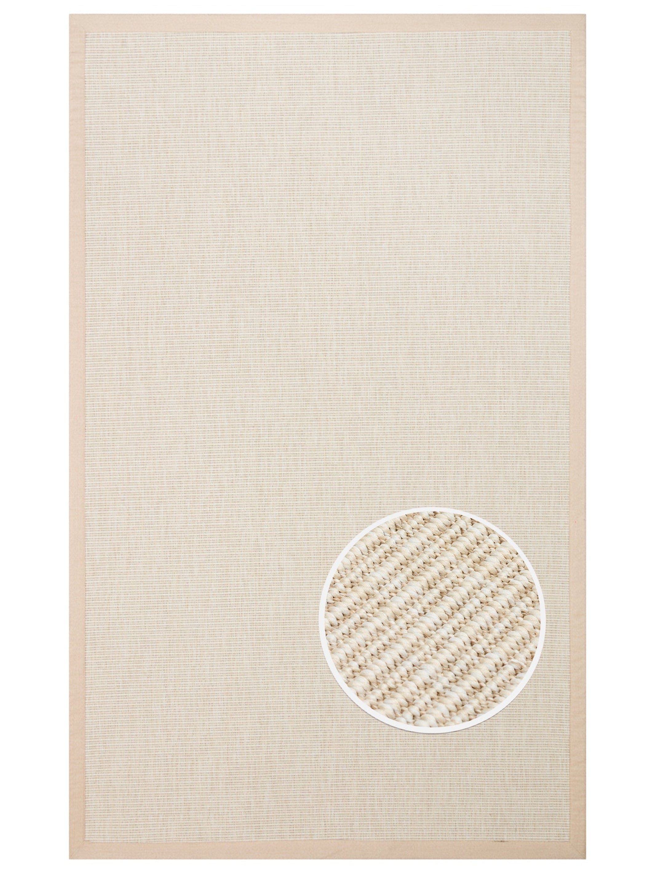 Dream Bordürlü İç ve Dış Mekan Kullanımına Uygun Hav Vermeyen Kolay Temizlenebilir Sisal Halı 2706CBB